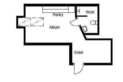 Ljus 1:a med sovalkov i cityläge